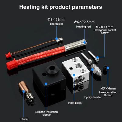 Комплект нагревательного блока S1 Spirit Hotend 24 В 40 Вт для 3D-принтера Ender-3 S1 Cr-10 Smart Pro с экструдером Sprite C