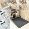 Супервпитывающий большой коврик Кухонный противоскользящий Дренажный Кофейный Коврик для сушки посуды Быстросохнущий Коврик для слива в ванной Декорация Коврики для посуды