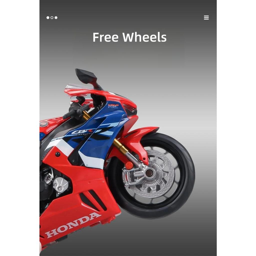 1/12 Scale Honda CBR 1000RR Fireblade Toy Motorcycle RMZ City Diecast Metal Model 1:12 Racing Miniature Collection Gift for Boy Kid