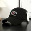 Spring And Summer Fashion Hole English Embroidery Baseball Cap Women'S Four Seasons Versatile Casual Big Head Circumference Cap