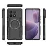 Для POCO F6 Pro Механический чехол с теплоотводом, четыре угла с воздушной подушкой, противоударный, мощный магнитный, без поддержки беспроводной зарядки