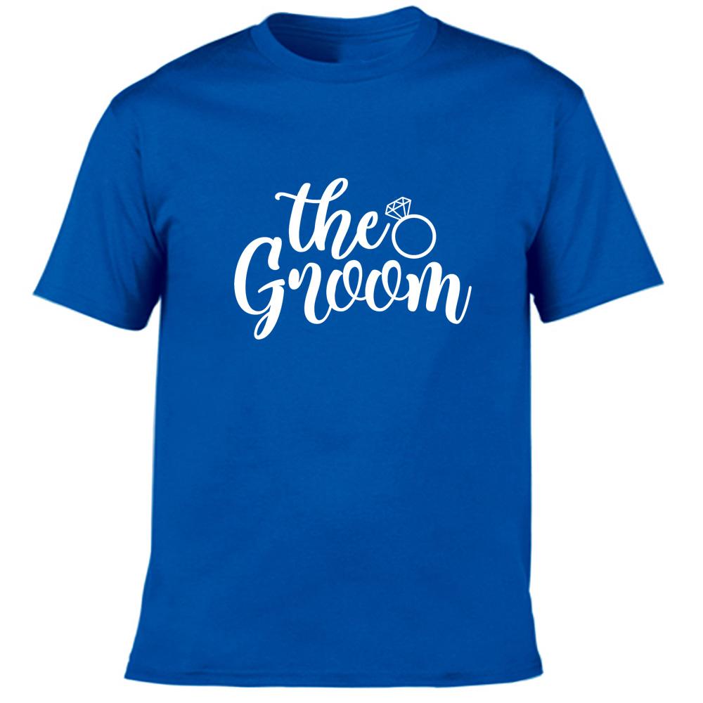 The Groom Print Men S Graphic Tees Harajuku Bridegroom Wedding Party Groom Team Short Sleeve T
