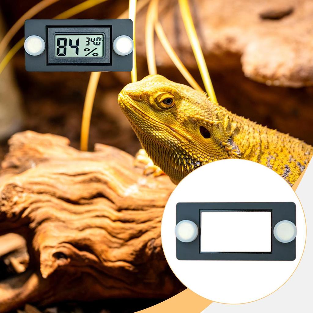 Reptile Terrarium Thermometer Magnetic Mount Universal Fit Gauge Holder