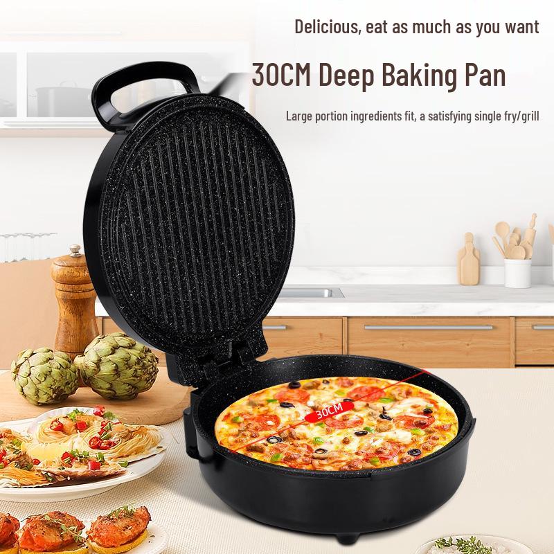 Electric Non-Stick Griddle: Double-Sided Heating for Eggs, Meat, and Pancakes 