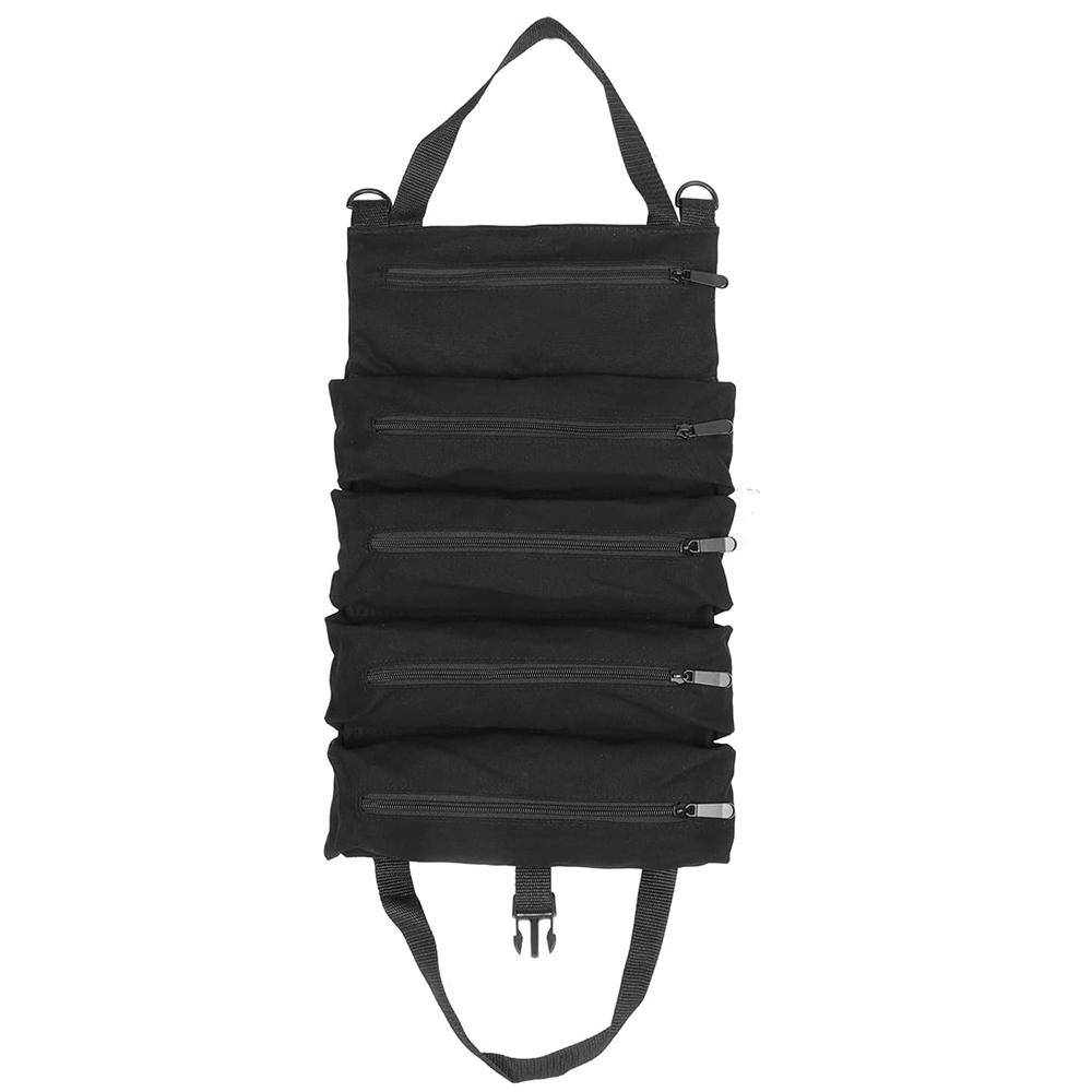 Рулон инструментов, многофункциональная свернутая сумка для инструментов, рулон гаечных ключей, холщовое ведро-органайзер для инструментов, автомобильная аптечка в рулоне, чехол для хранения