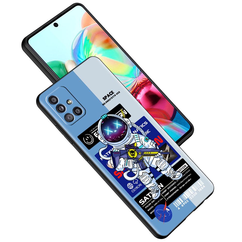 Чехол для Samsung Galaxy A52 A12 A51 A32 A71 A21s A22 A11 A02s A03 A23 A13 A53 A41 A31 A72 TPU чехол для телефона модный крутой астронавт