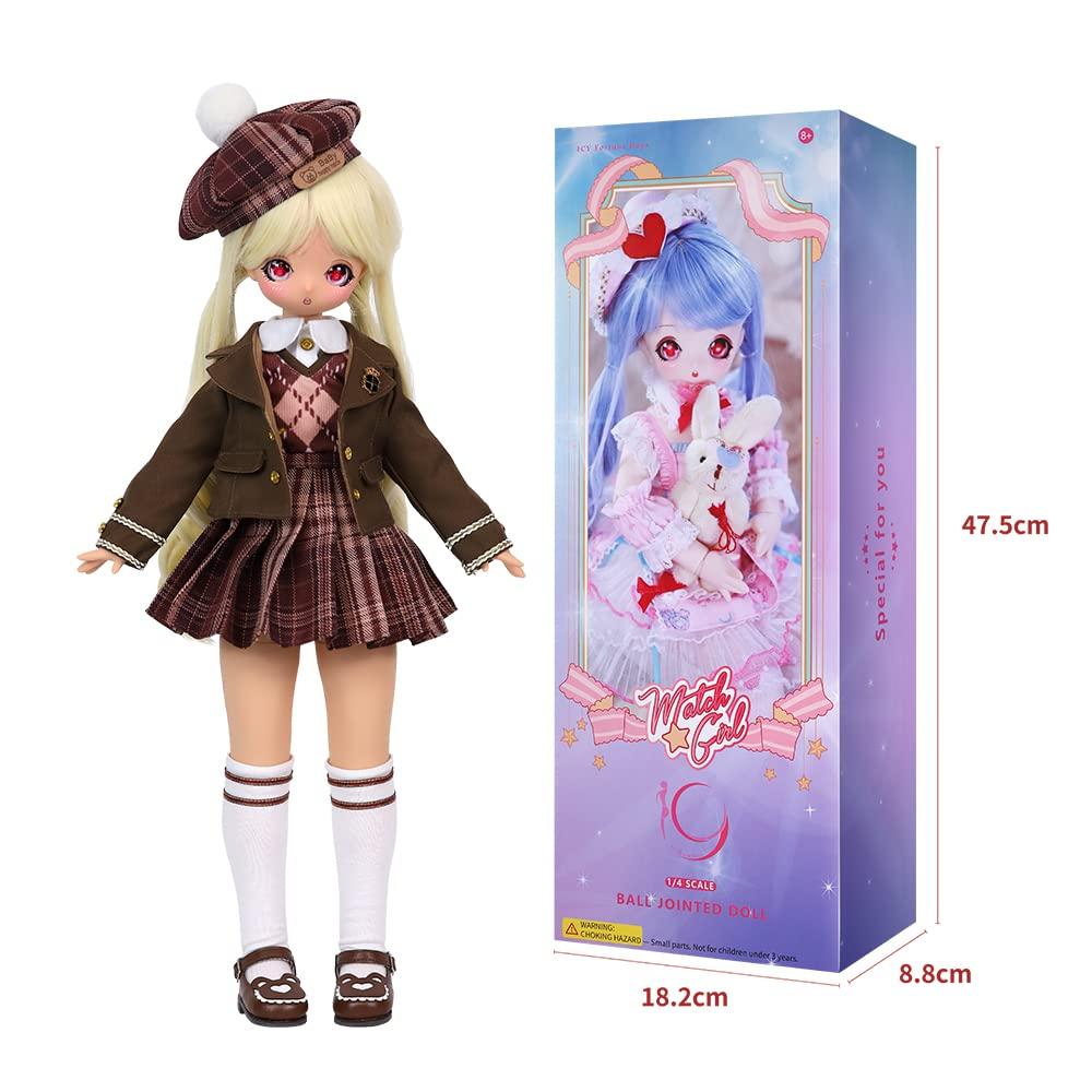 ICY Fortune Days Масштабная кукла BJD Аниме-стиль Раскрашенная фигурка Действия Подарок 1/4 Детская (Хэйцзя)