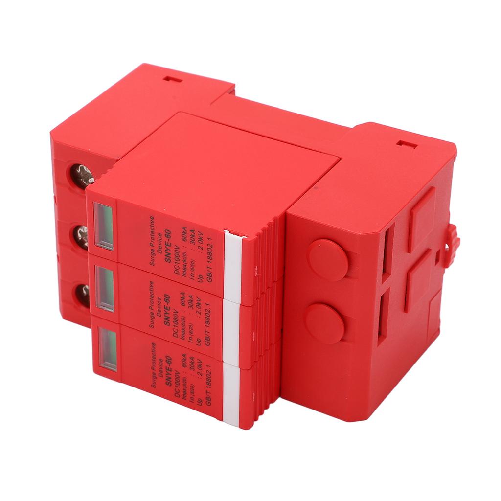 Surge Protective Device Photovoltaic Breaker Protector DC1000V 60KA Distribution Box Supplies Orangered 3P