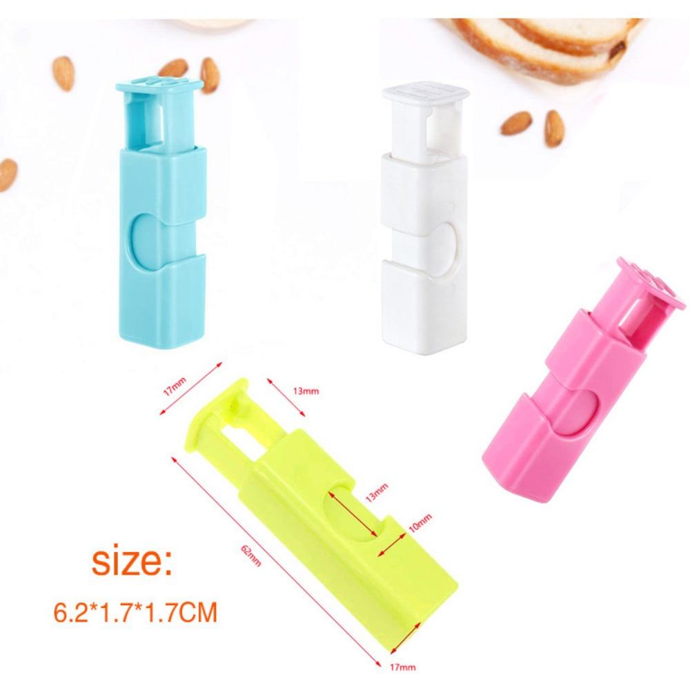 Bread Bag Clips, 10Pcs Easy Squeeze & Lock Food Bag Cinch Clips Good Grips Collection Bag Clip Reusable for Food Fruit Bread Storage