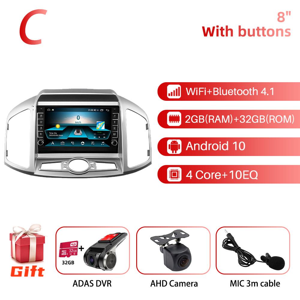 2 Din Android Car Radio для Chevrolet Captiva 2012-2017 9" стерео приемник GPS Bluetooth-совместимая навигация Мультимедийный проигрыватель