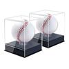 Прозрачная пыленепроницаемая водонепроницаемая акриловая коробка для хранения и демонстрации софтбольных мячей, защищающая от УФ-лучей, универсальная, спортивные товары