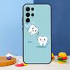 Милый Чехол для Телефона с Зубом Стоматолога для Samsung Galaxy S25 Ultra S9 S10 S20 S22 S21 FE S23 Plus S24 Ultra Обложка Coque