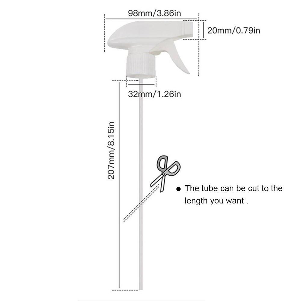 8PCS Mist Spray Replacement Trigger Stream Sprayer Tops Home Gardening Sprayer Heads Fits Standard 8oz   16oz Boston