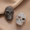 Rhinestone Halloween Skeleton Brooch Zinc Zinc Zinc Alloy Gothic Skull Badge Lapel Pin  Bag Accessories