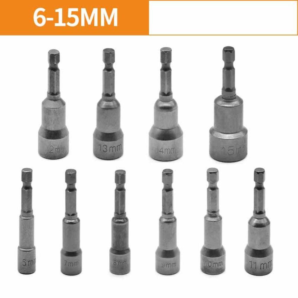 Длина 65 мм Ударная головка Магнитная гайка Отвертка Адаптер для жесткой шестигранной головки Электродрель