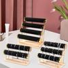 Display Stand for Bracelets and Bangles Jewelry Holder with Detachable Tiers Wristwear Presentation Rack with Wood Base