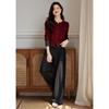 Women's Autumn Color Block Relaxed Fit Knit Sweater