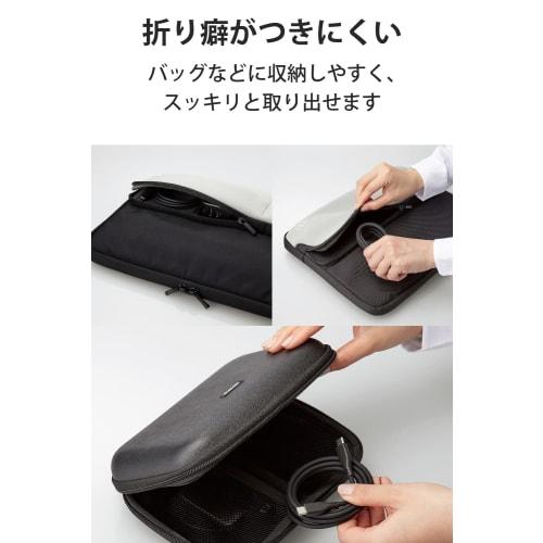 Elecom Кабель USB-C и USB-C 60 Вт, совместимый с USB PD, 1,5 м. Изготовлен из силиконового материала. Гладкий. Нелегко сломать и запутать. [Совместим с MacBook Air Pro/i