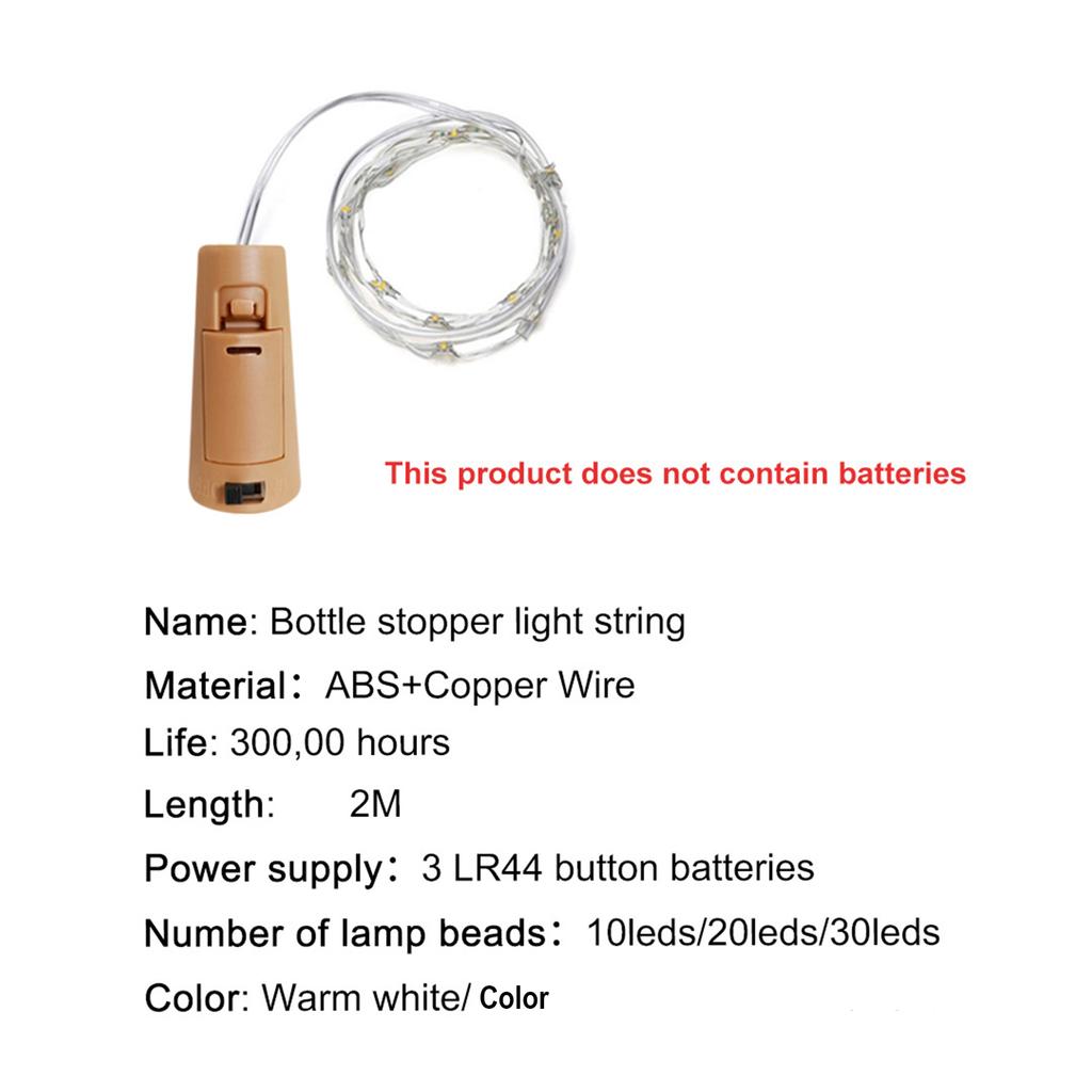 Wine Bottle Lights with Cork  2 Pack 40 LED Battery Operated LED Fairy Mini String Lights for DIY  Party  Decor  Christmas  Halloween Wedding  Warm