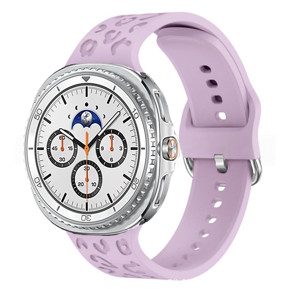 Для Samsung Galaxy Watch 8 classic 46 мм ремешок Гравированный спортивный Силиконовый Леопардовый петля Браслет ремешок Galaxy watch 8 40 мм/44 мм ремешок
