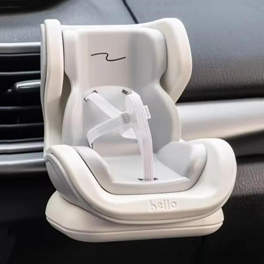 For Labubu Car Safety Seat Cartoon Chair Model Car Doll Decorative Item Car Interior Accessories Storage Gift for Labubu Fan