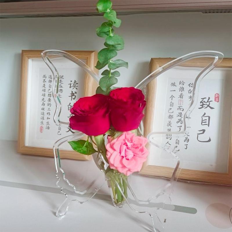 Creative Butterfly Vase Flowers Pot Desk Decoration Flower Arrangement Butterfly Decorative Floral Vases Room Aesthetic Decor