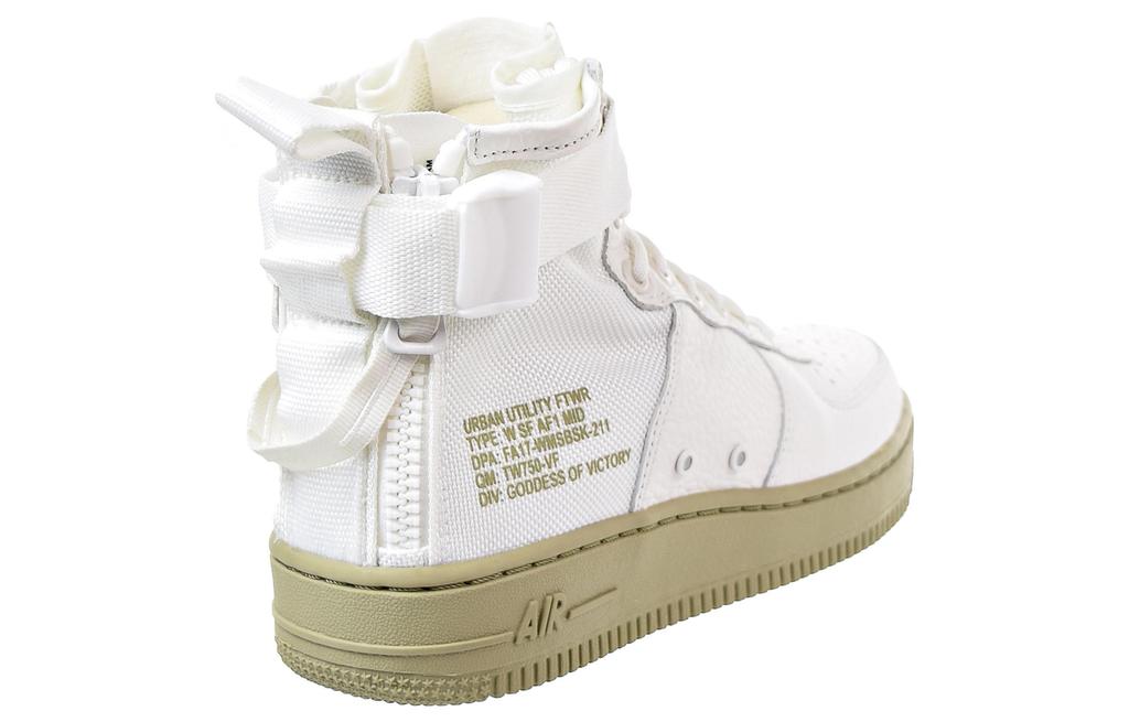 Nike Sf Air Force 1 Mid Слоновая кость Оливковый Женские AA3966-100