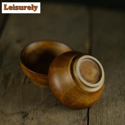 Японская коническая чайная чашка, керамическая посуда ручной работы, чайная чашка для смены печи, личная чашка, грубая керамическая чаша для чая, чашка для кунг-фу, чашка для приготовления напитков