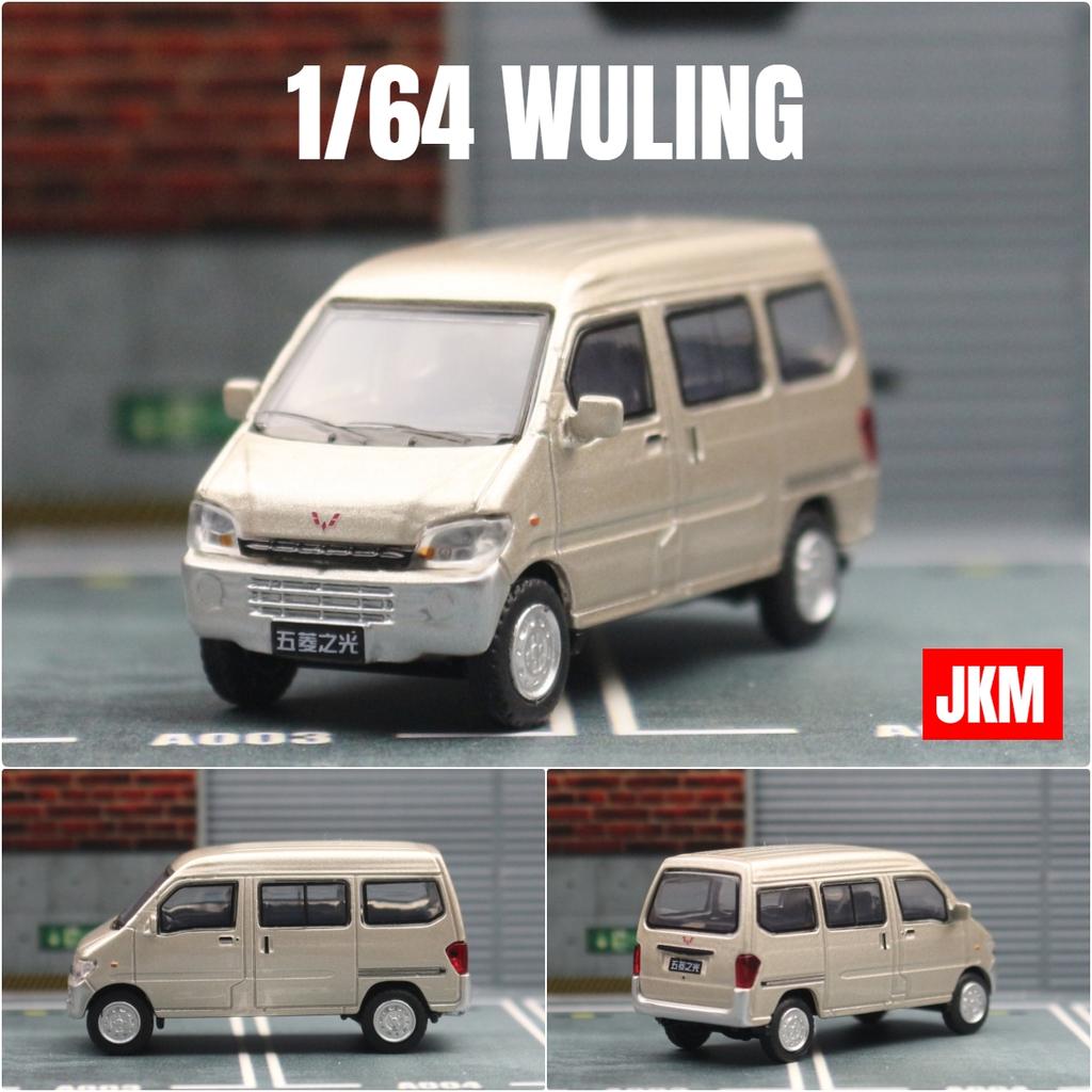 1/64 WULING Chevrolet N300 Move Фургон Миниатюра JKM 1:64 Металлические Литые Модели Транспортных Средств Коллекция Автобусов Свободно Вращающиеся Колеса Подарок Для Мальчиков Детей