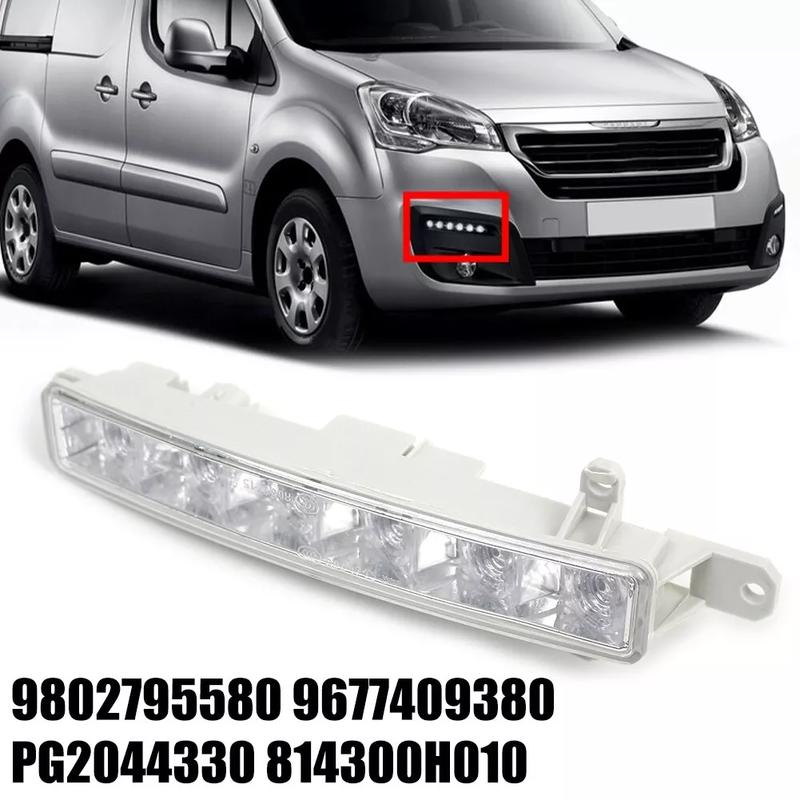For Citroen C1 C3 Berlingo C-Elysee for Peugeot 308 2013- 9802795580 Car Front Bumper Fog Lights Daytime Running Lights