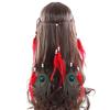 Haimeikang Bohemian Hippie Headband Dream Catcher Feather Headdress Fashion Peacock Feather Headbands Hair Accessories