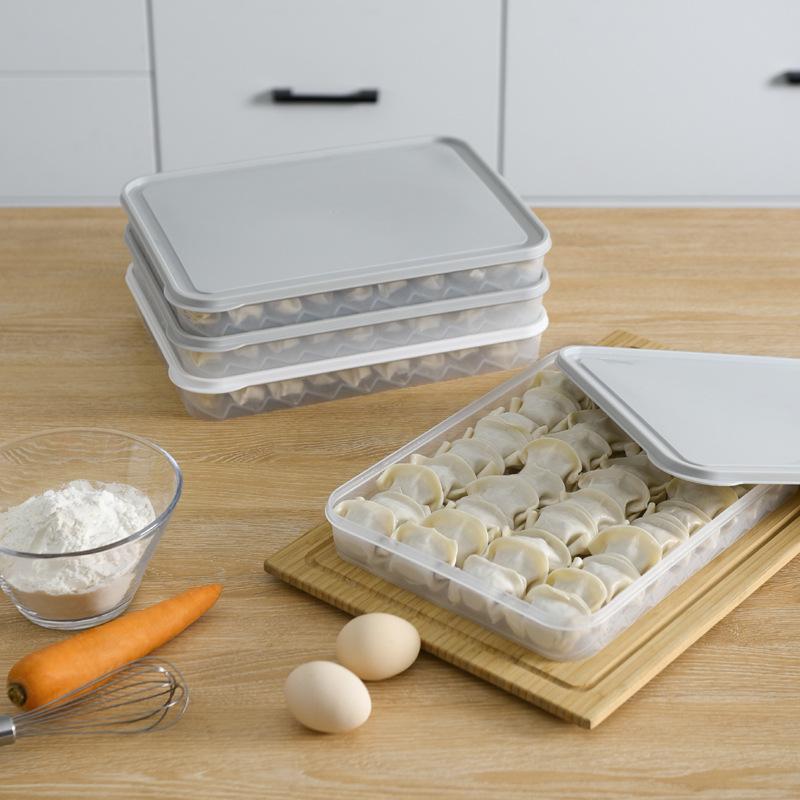 Stackable Transparent Dumpling Storage Box for Quick-Frozen Dumplings