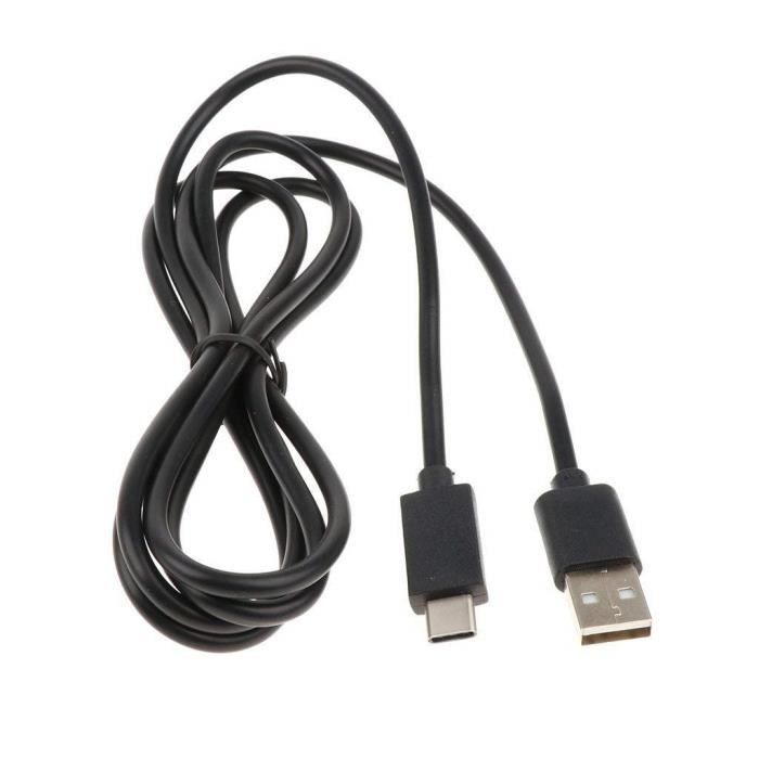 Câble de chargement - Nintendo - Switch Lite - USB Type C - 1m - 3A - Noir