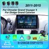 Автомобильное радио Android 14 для Chrysler Grand Voyager 5 2011 - 2015 для Dodge Grand Caravan 2008-2020 Плеер Мультимедиа GPS 360 Камера