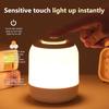 Светодиодный сенсорный ночник, настольная лампа, прикроватная лампа для стола с сенсорным управлением, 3 режима диммирования, для освещения гостиной, спальни, детские подарки