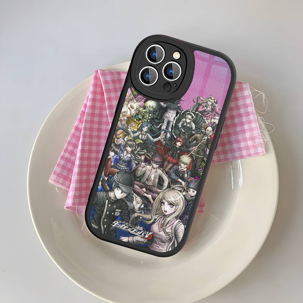 Чехол для телефона из кожи с изображением персонажей аниме-игры DanganRonpaS Для iPhone 15 14 13 Pro Max 12 11 16 Plus Чехол для телефона