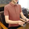 2025 Summer Short-sleeved Men's Business Light Luxury Breathable Solid Thin Lapel POLO Shirt Business Casual Shirt