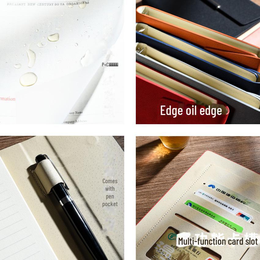 Блокнот формата А5 с тремя сложенными листами, с металлической пряжкой и подарочной коробкой с настраиваемым логотипом