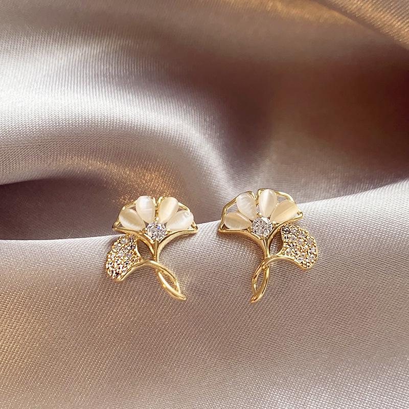 Французские ретро серьги с цирконом и жемчугом: Ювелирные изделия из серебряных игл 925 пробы класса «легкая роскошь»