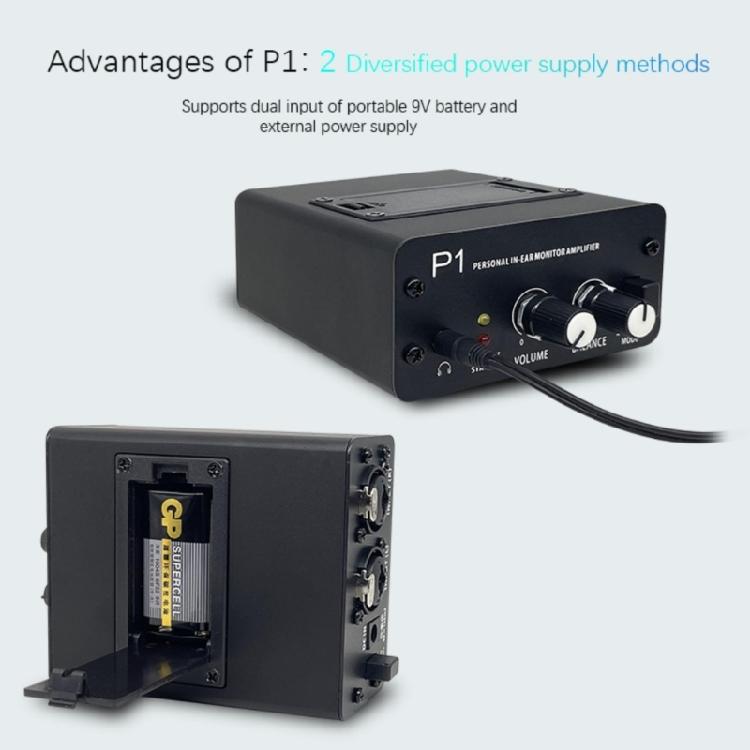 Dependable In Ear Monitors Amplifier with Clear Sound Quality for Studio Artists Live Sound Engineering Equipment