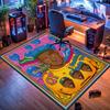 Hip-hop rapper rug, suitable for living room, bedroom, game room, computer room and home décor.