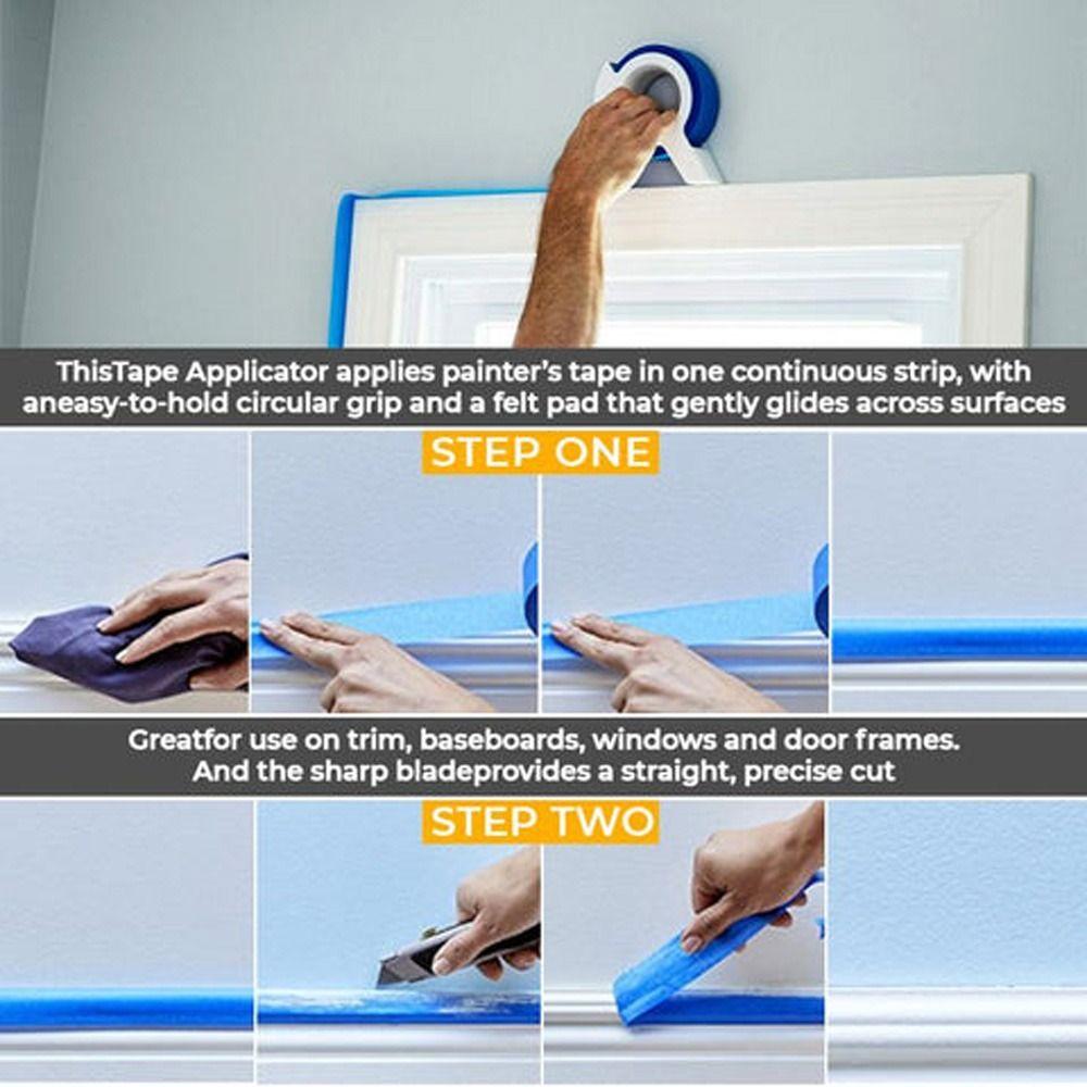 Украсьте трещины Легкая машина для швов Лента для покраски стен и пола Диспенсер для ленты