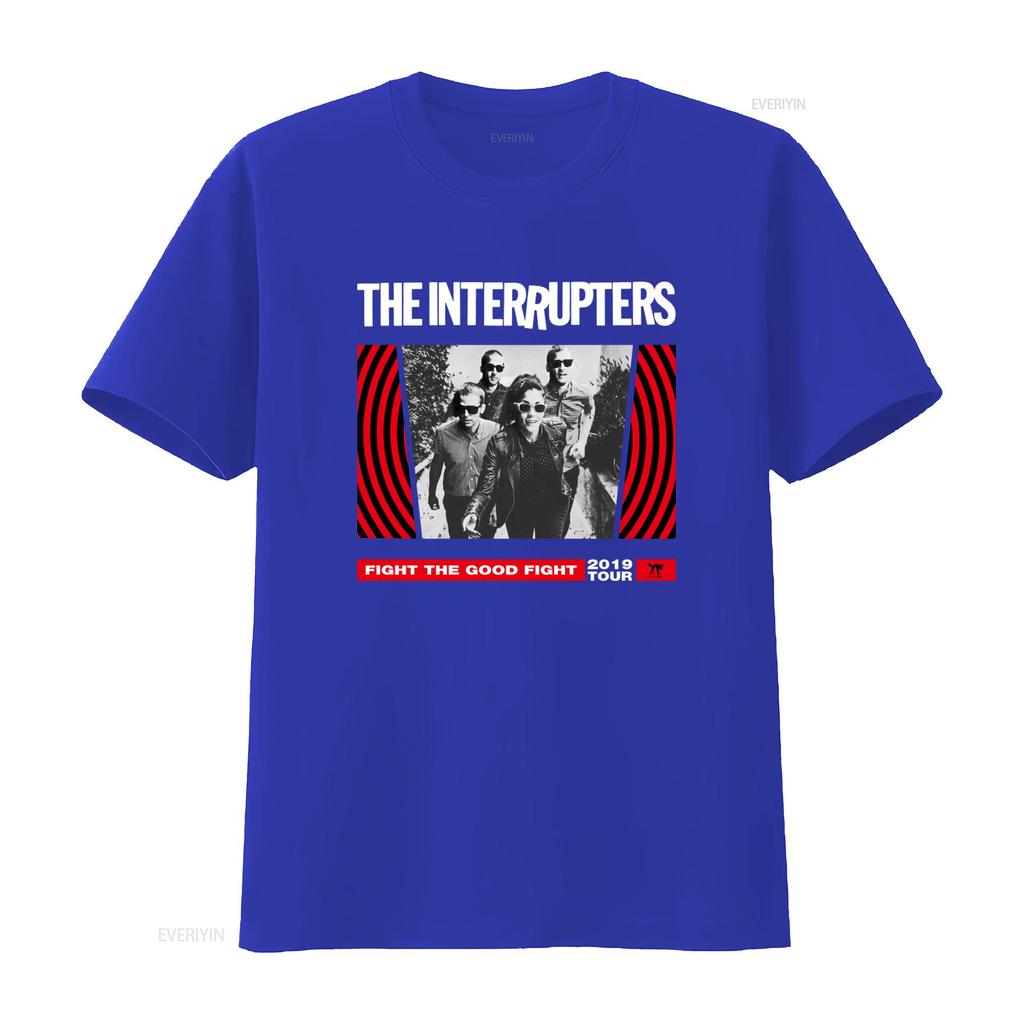 Футболка женская The Interrupters Band Medium с принтом Fight Good 2019 Tour винтажная стираная эластичная унисекс повседневная с графикой