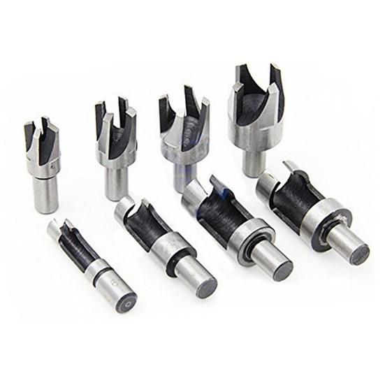 8 шт., деревянная пробка, износостойкая углеродистая сталь высокой твердости, деревянная пробка, резак, дрель, режущий инструмент для домашнего использования