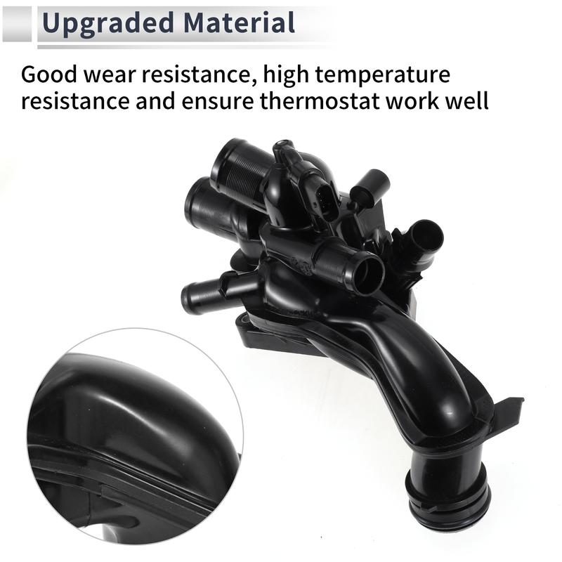 X Autohaux Engine Coolant Thermostat Housing Assembly for CITROEN C4 DS3 DS4 DS5