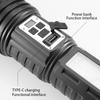 Супер Большой Фонарик USB Перезаряжаемый Самый Мощный Светодиодный Фонарь Дальнобойный Фонарь Зум Уличная Лампа С Цифровым Индикатором Мощности
