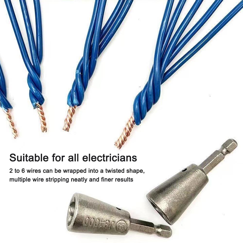 2,5-6 квадратных инструментов для скручивания электрических проводов, 6 мм, шестиугольная ручка, электрик, быстрые скручиватели кабеля