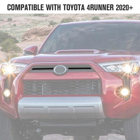Matte Black ABS Front Center Grille erts Cover Trim Replace for + 4Runner
