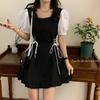 Temperament Black Dress for Women Summer New French Design Waist-hugging Slim Skirt Hepburn Little Black Skirt