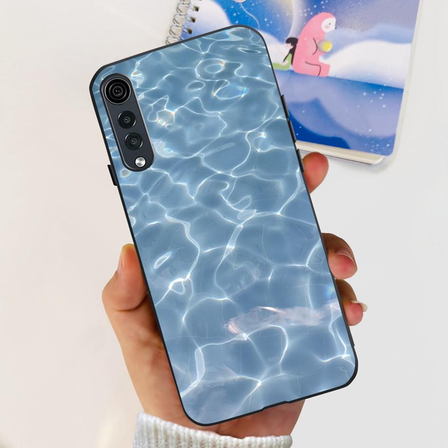 Для LG Velvet 5G 4G / Velvet 5G UW Чехол Милый Мультяшный Панда Цветок Роскошный Мягкий Силиконовый Чехол для Телефона Задняя Крышка Capas